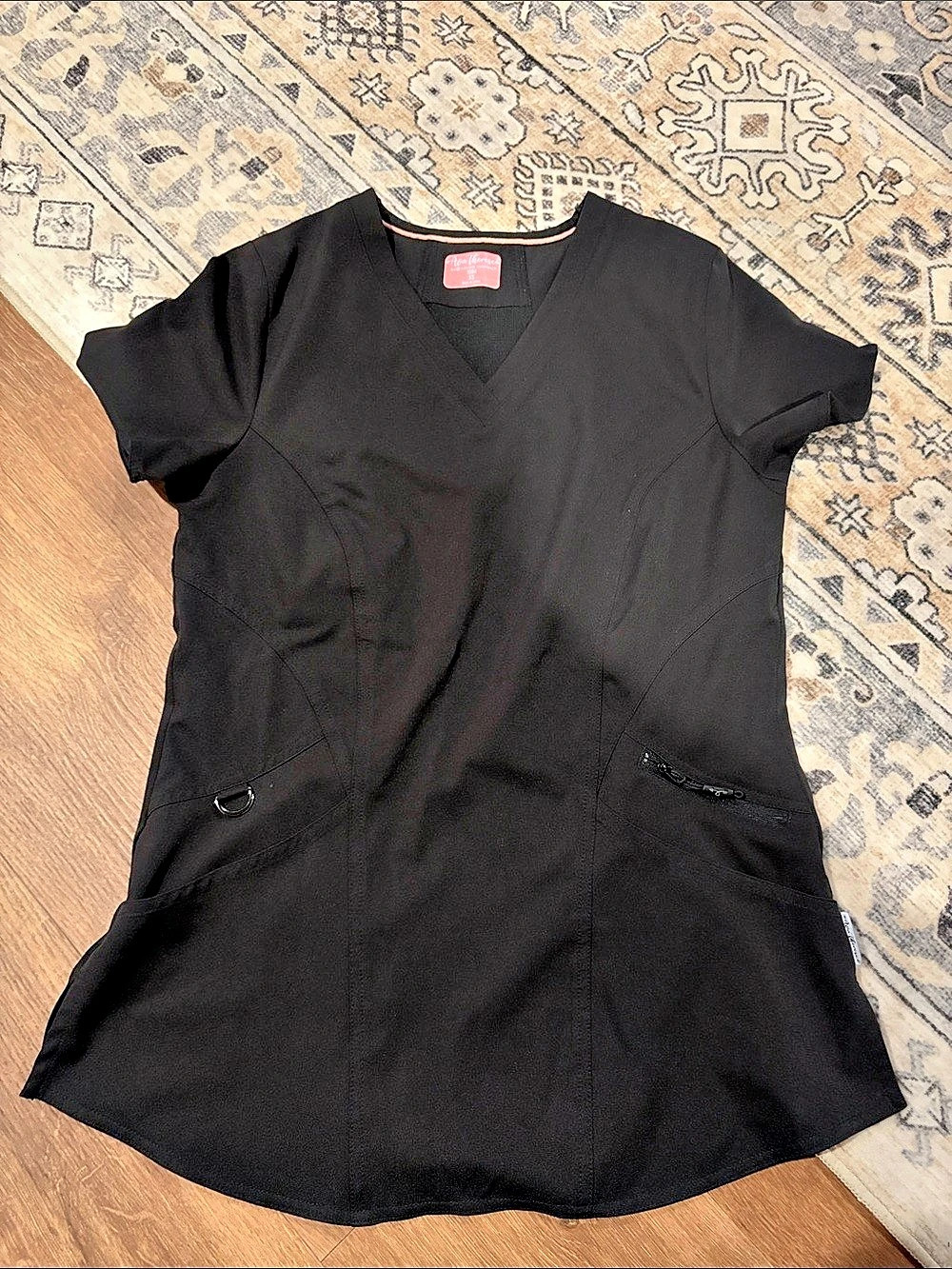Ava Therese Black Short Sleeve Tunic Size XS Like New